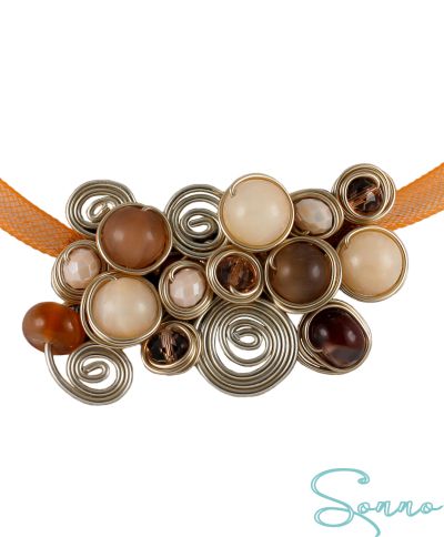 UNIQUE HANDMADE AGATE NECKLACE