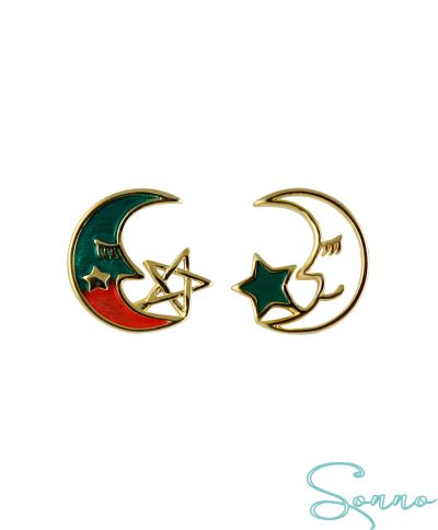 MOON AND STAR EARRINGS 